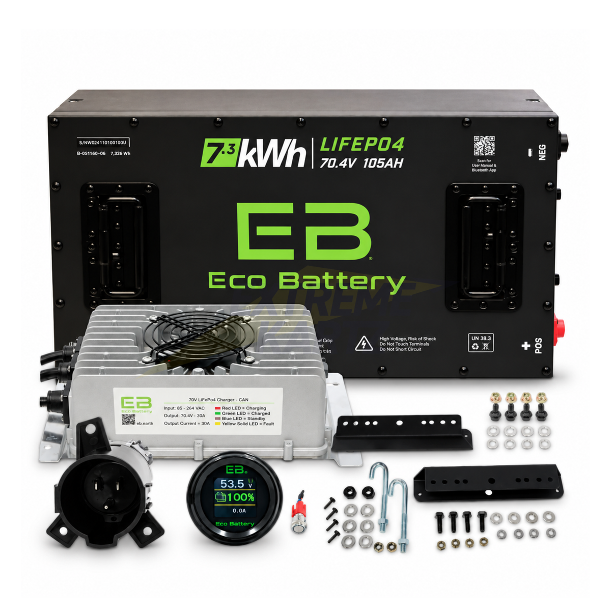 Eco Battery 70V 105Ah Lithium Battery Bundle