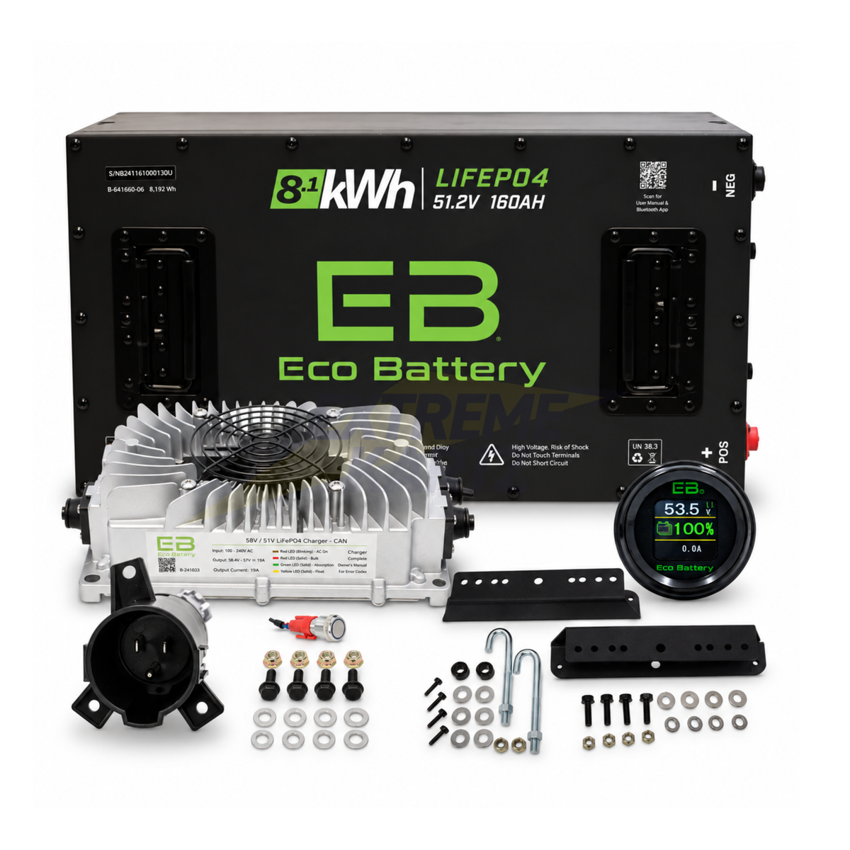 Eco Battery 48v 160ah Lithium Bundle Kit - Select your Cart