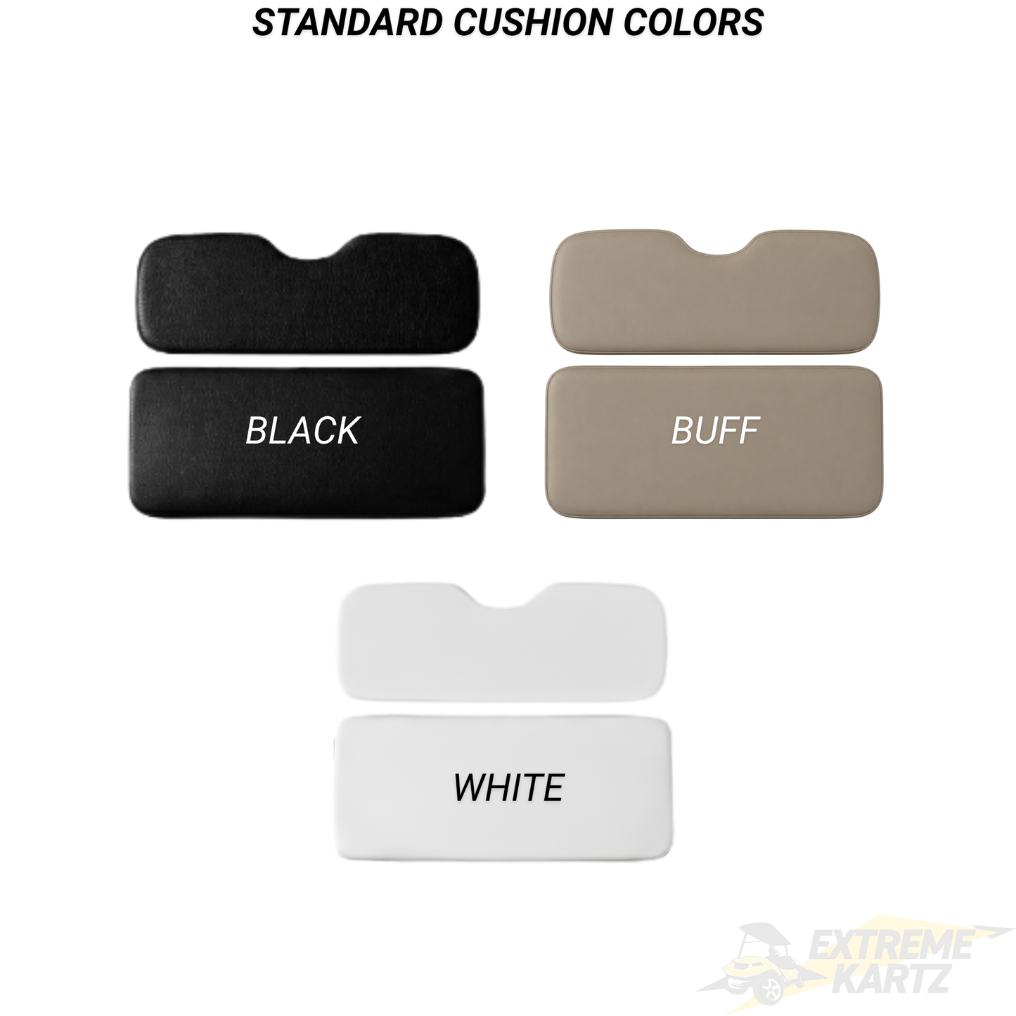 MadJax Genesis 300 Aluminum Rear Seat Kit for Club Car DS, Precedent, Tempo & Onward | Deluxe & Standard Cushions