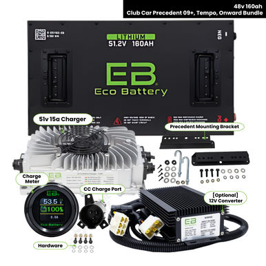 Club Car Precedent 2009+ -  Eco Battery 48V 160AH Bundle