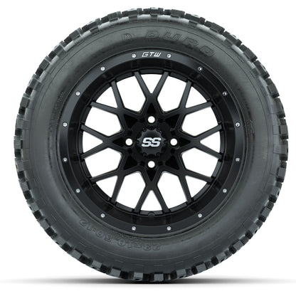 Set of (4) 14 in GTW Vortex Wheels with 23x10-14 Duro Desert All-Terrain Tires