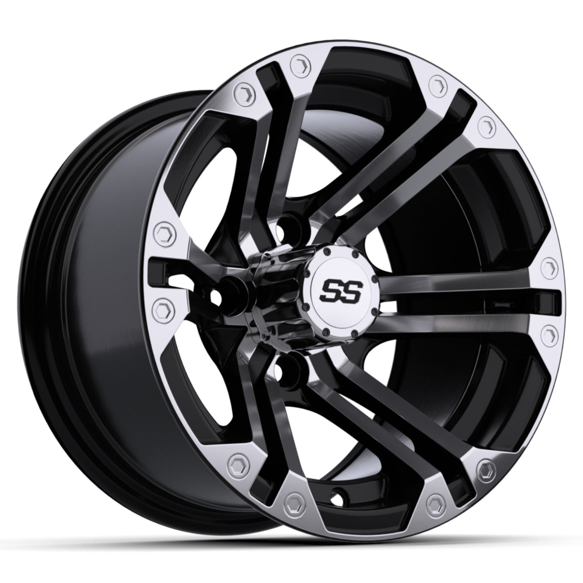 GTW Specter 12x7 Machined Black Wheel