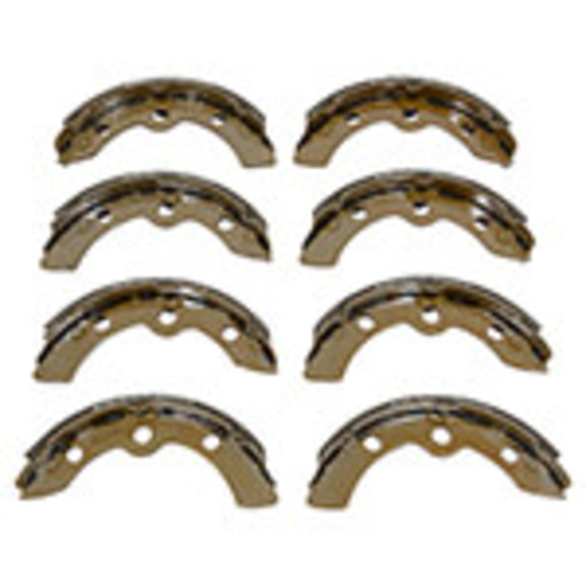 Brake shoe set, (8/Box)