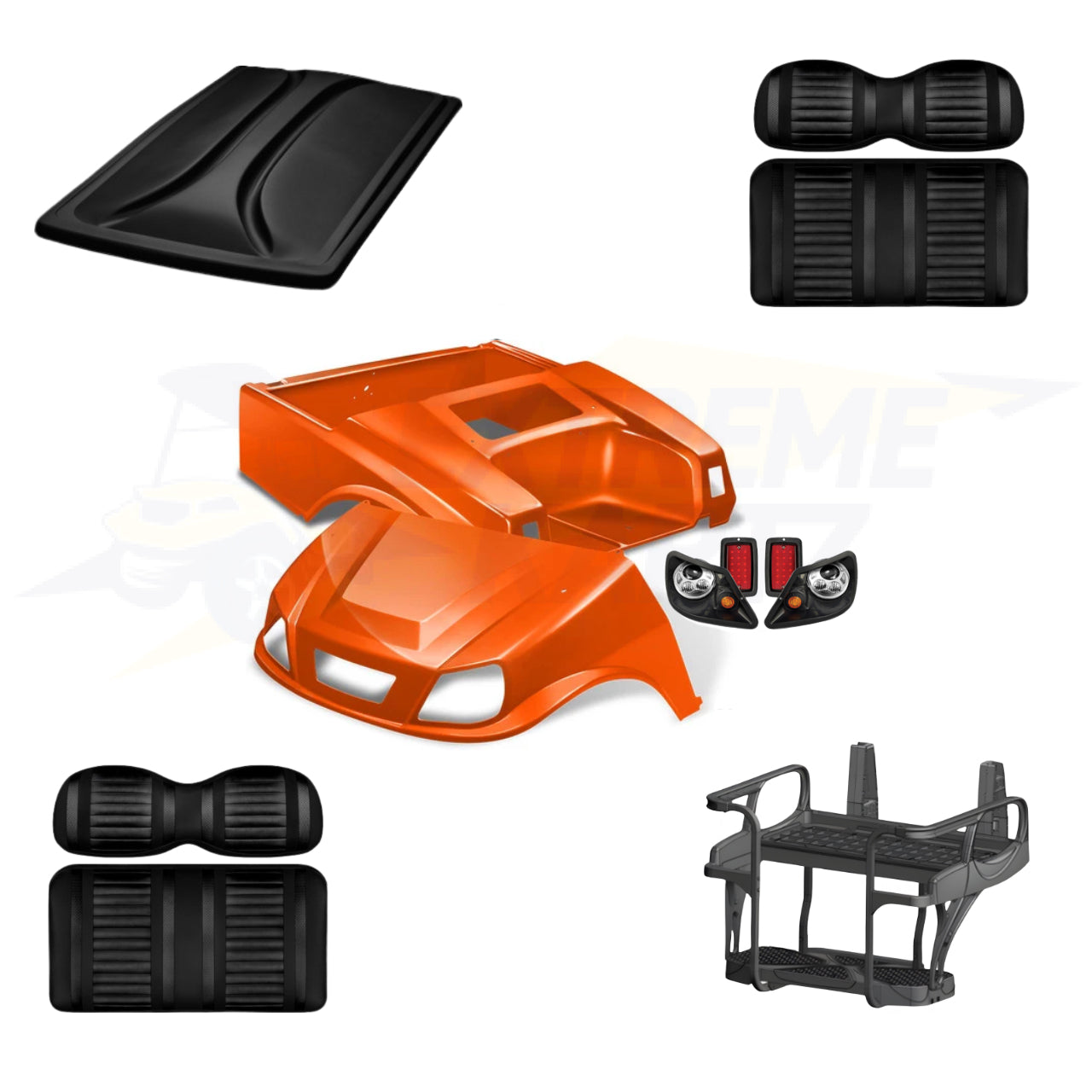 Club Car DS Spartan 5pc Upgrade Kit - Orange