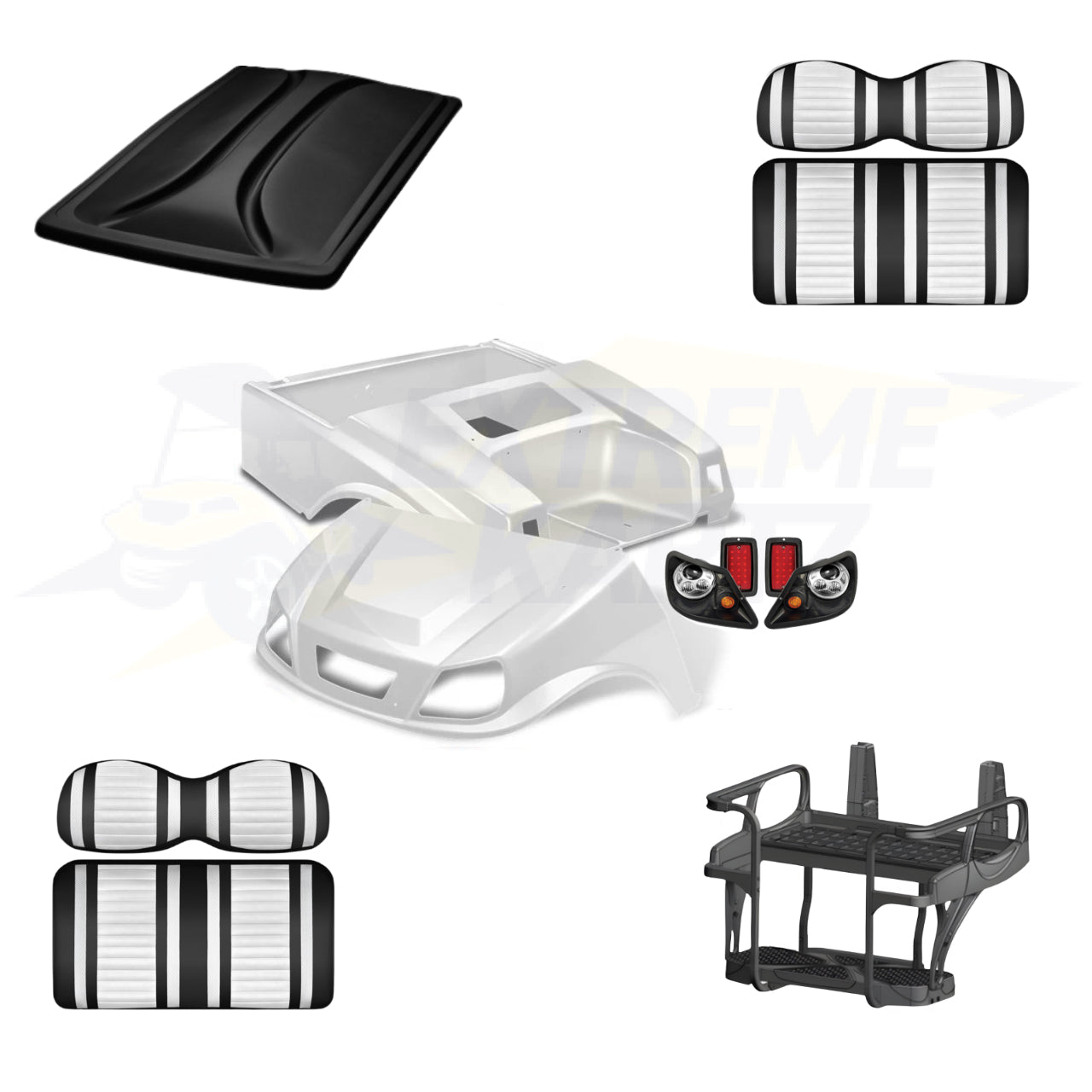 Club Car DS Spartan 5pc Upgrade Kit - Pearl White