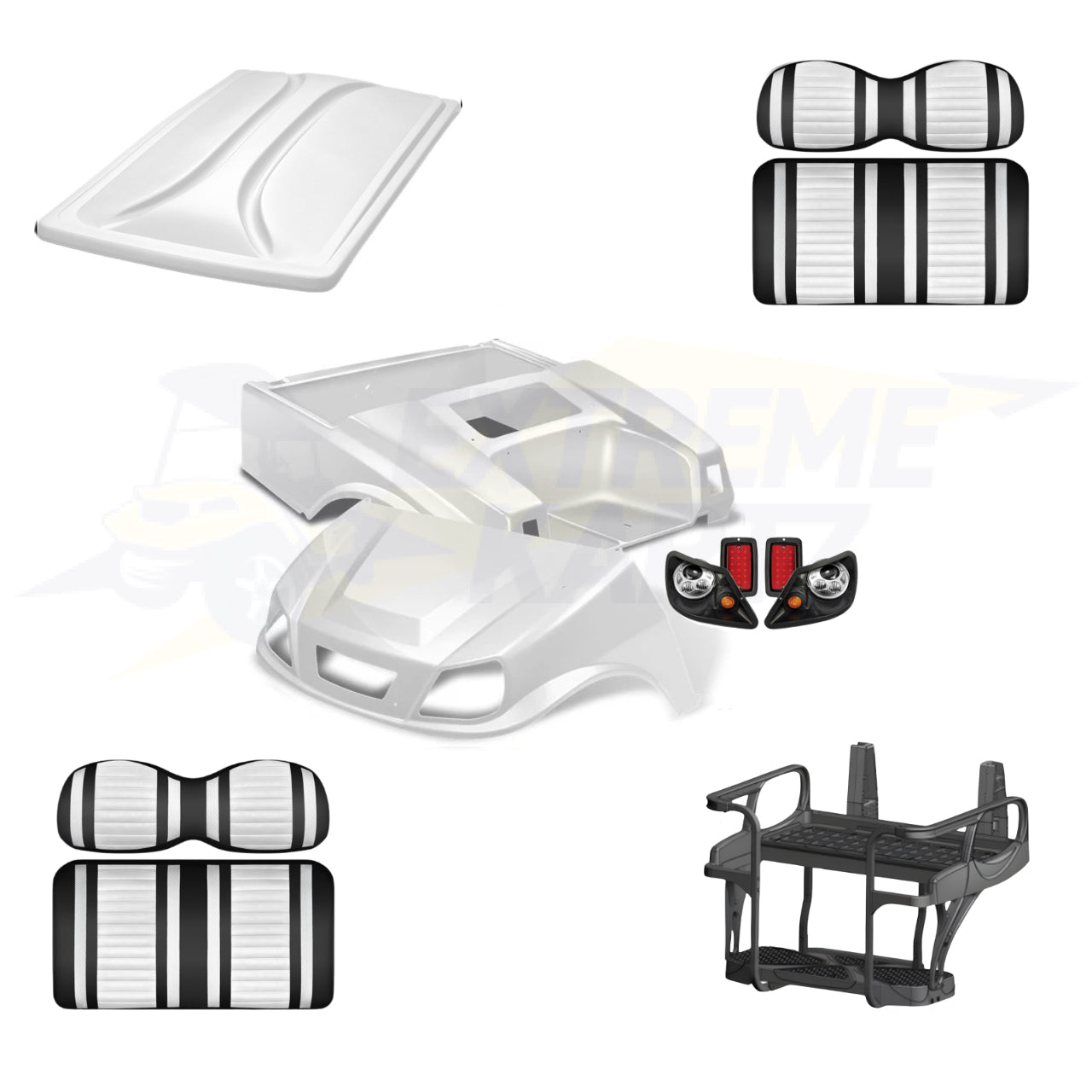 Club Car DS Spartan 5pc Upgrade Kit - Pearl White