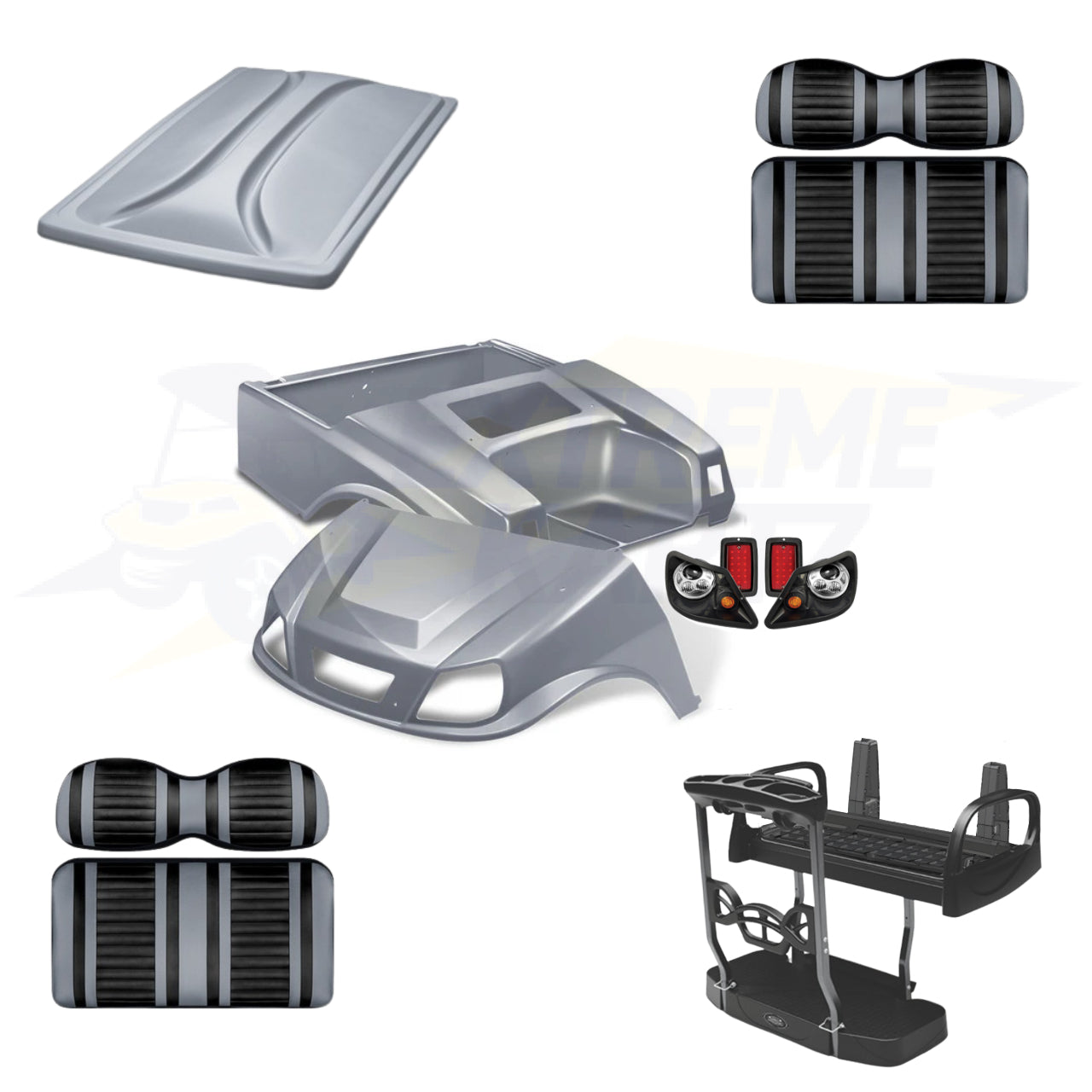Club Car DS Spartan 5pc Upgrade Kit - Silver