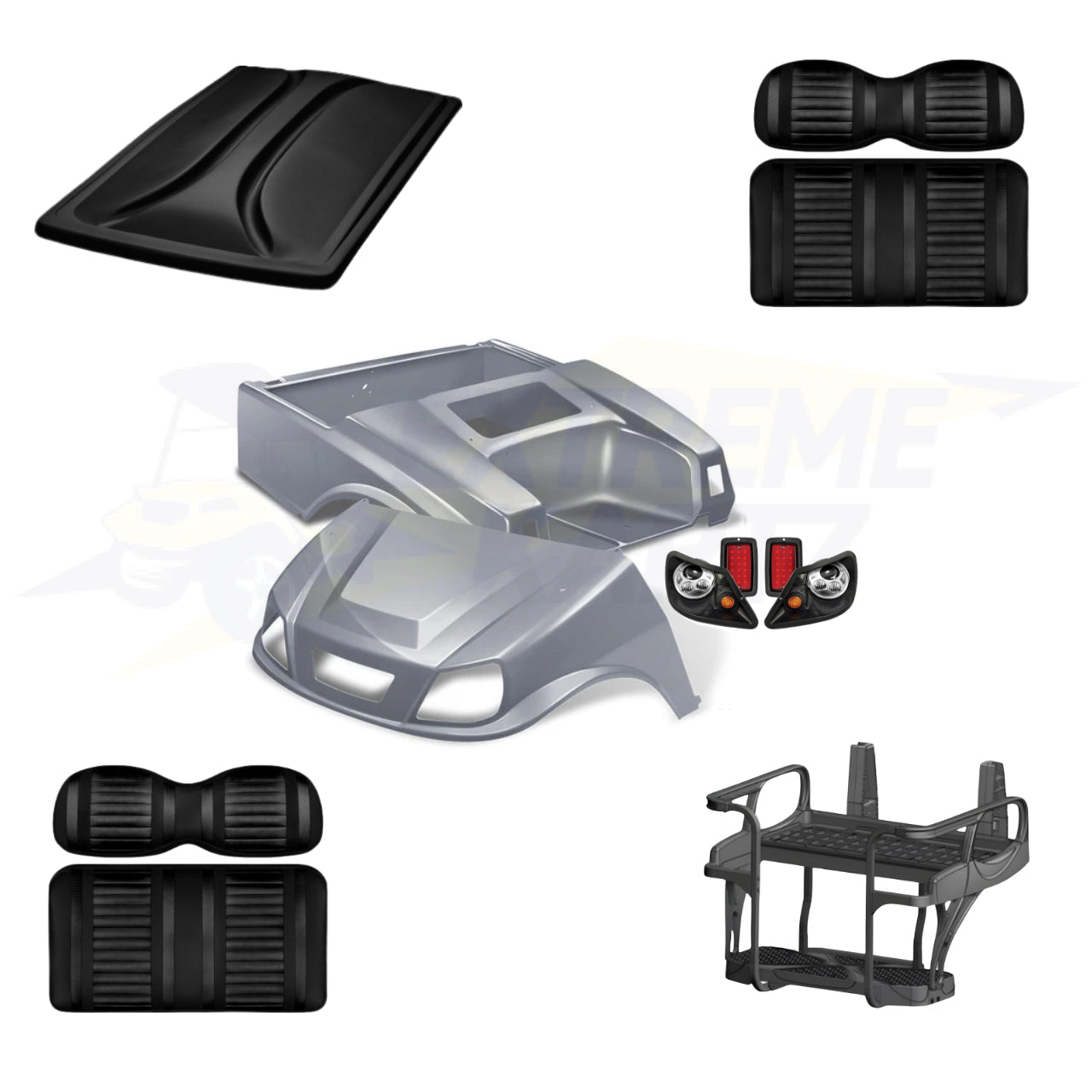 Club Car DS Spartan 5pc Upgrade Kit - Silver