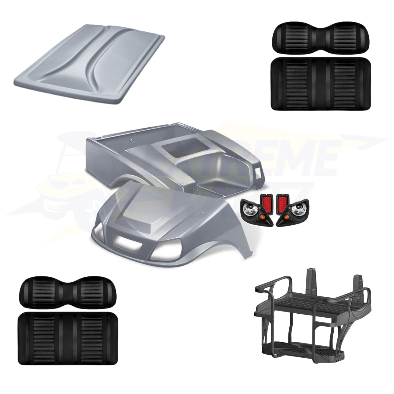 Club Car DS Spartan 5pc Upgrade Kit - Silver