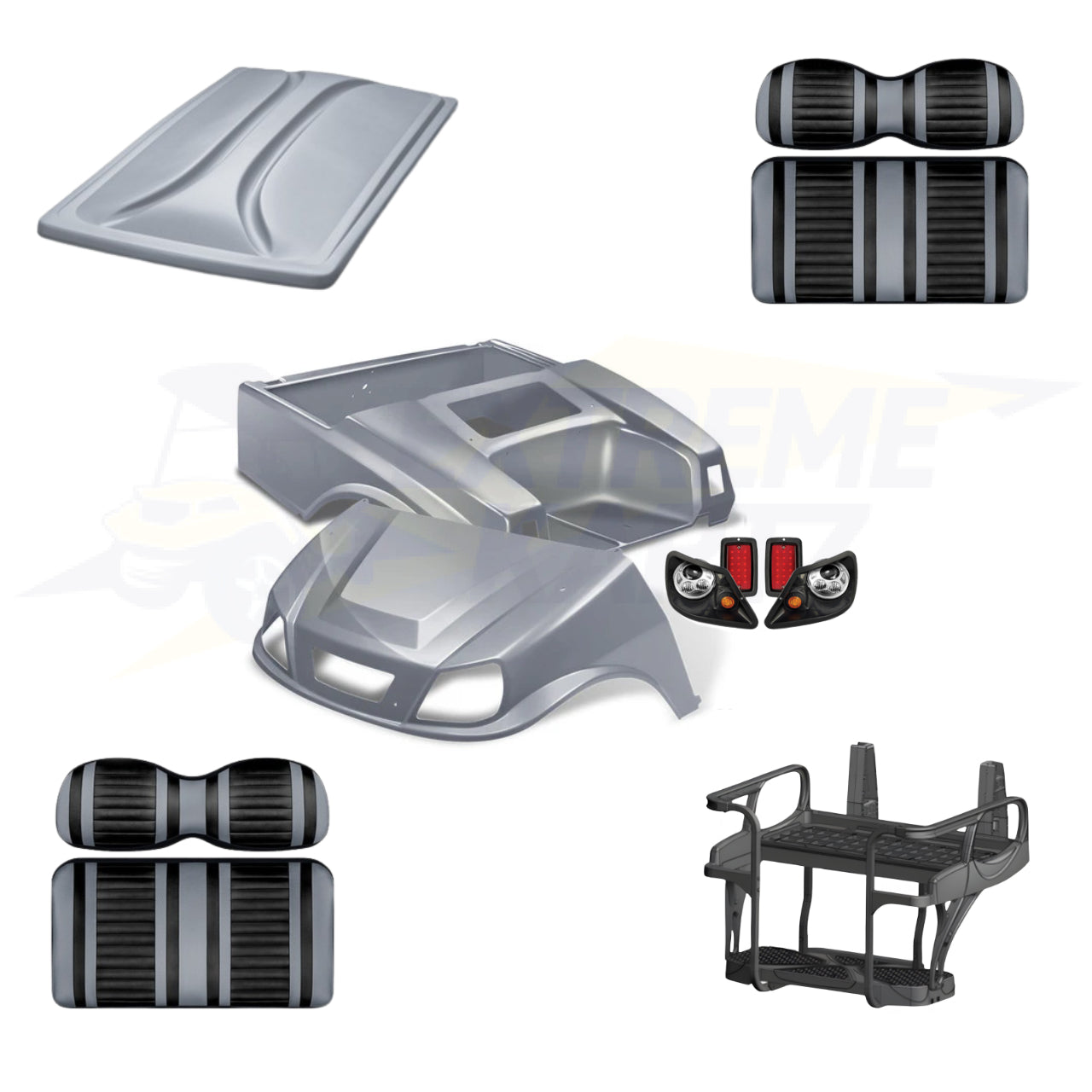 Club Car DS Spartan 5pc Upgrade Kit - Silver