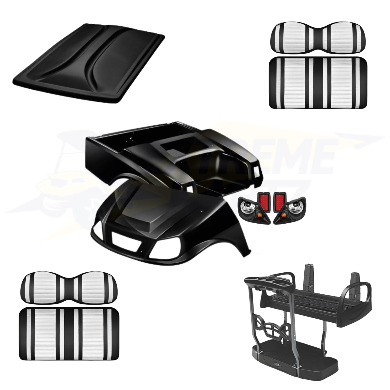 Club Car DS Spartan 5pc Upgrade Kit - Black