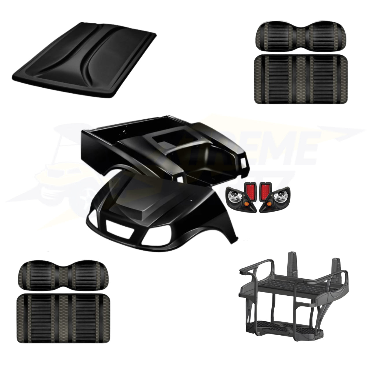 Club Car DS Spartan 5pc Upgrade Kit - Black