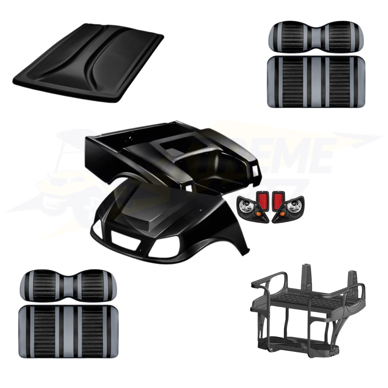 Club Car DS Spartan 5pc Upgrade Kit - Black
