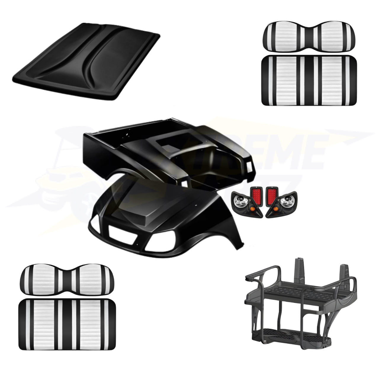 Club Car DS Spartan 5pc Upgrade Kit - Black
