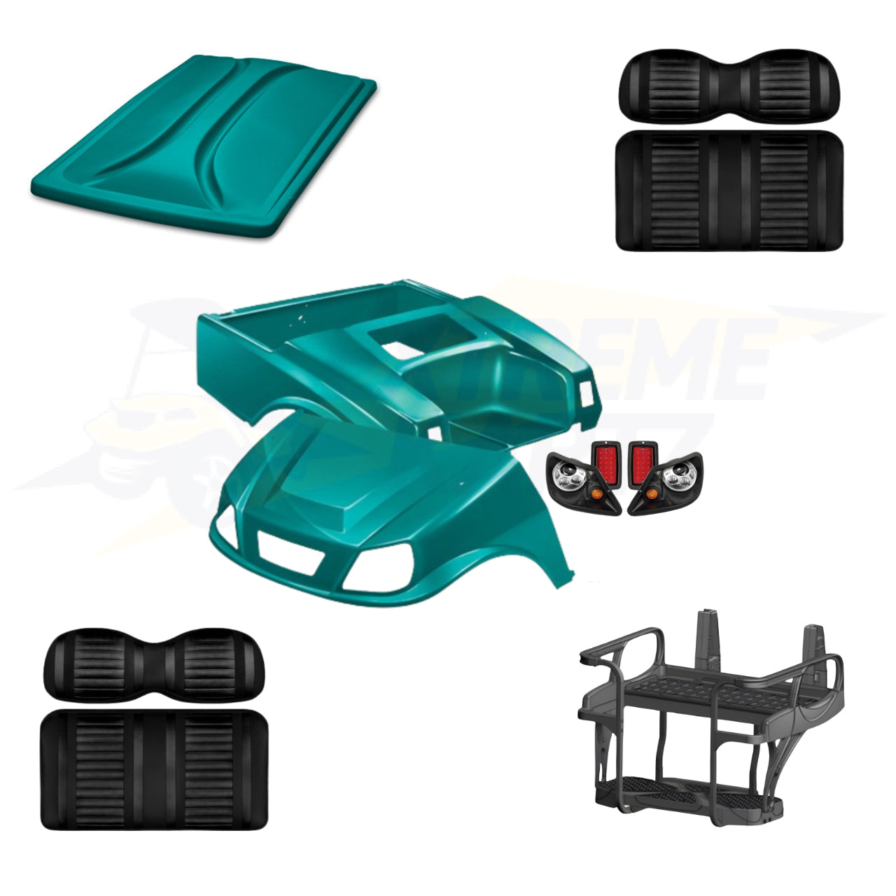 Club Car DS Spartan 5pc Upgrade Kit - Teal