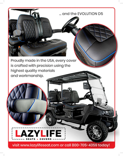 Lazy Life Two Tone Denago Rover XL Seat Cover - Rear Seat