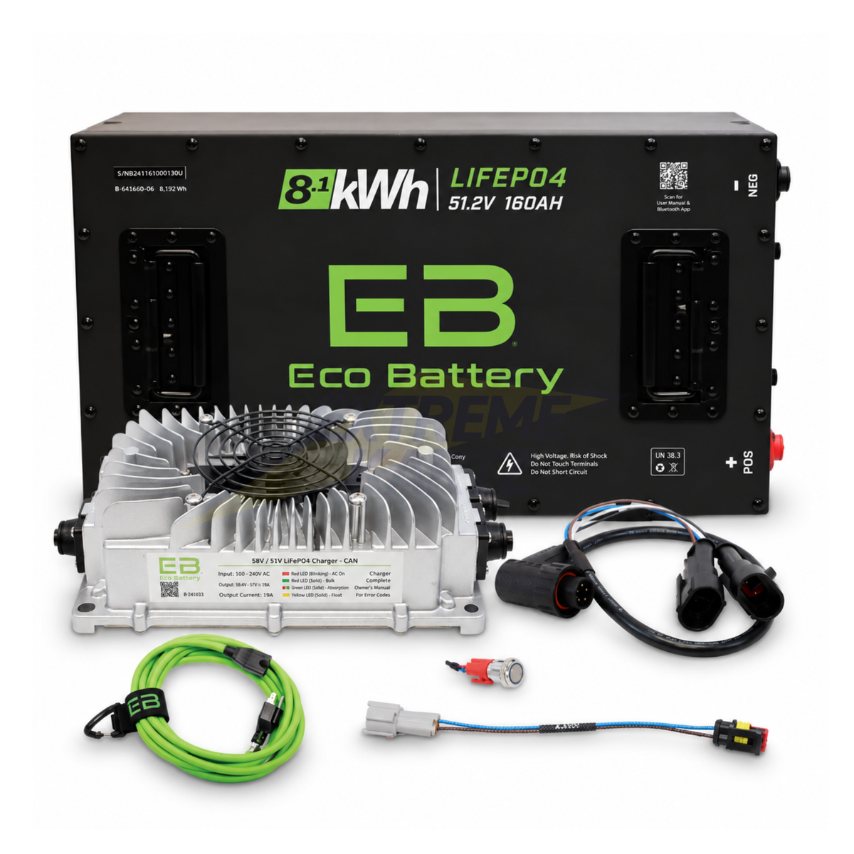 Eco Battery 48v 160ah Lithium Bundle Kit - Select your Cart