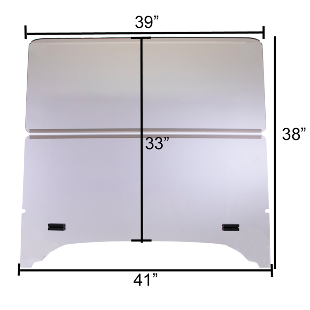 Folding Tinted 1/4" Windshield for Storm Body Kits with 1 Struts 2014+