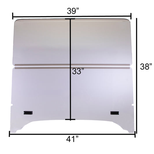 Folding Tinted 1/4" Windshield for Storm Body Kits with 3/4 Struts