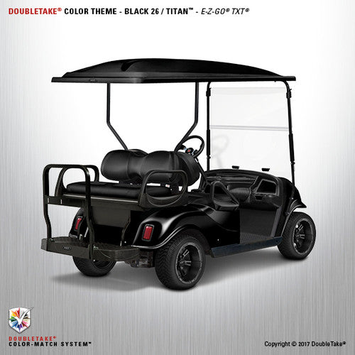 Doubletake Complete Golf Cart refurbish package for the Club Car Precedent in Black