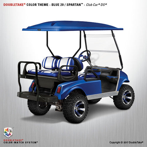 Doubletake complete EZ-GO TXT Golf Cart Refurbish Kit in Blue