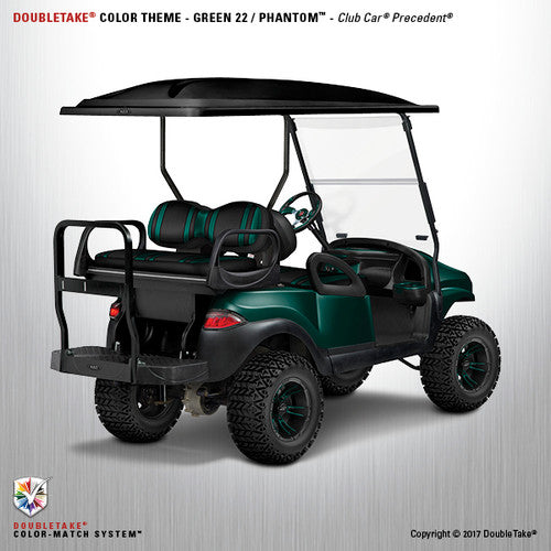 Doubletake Complete Golf Cart refurbish package for the Club Car Precedent in Green