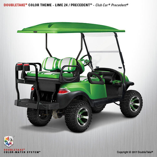 Doubletake Complete Golf Cart refurbish package for the Club Car Precedent in Lime