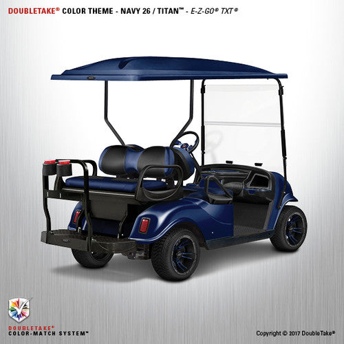 Doubletake complete EZ-GO TXT Golf Cart Refurbish Kit in Navy