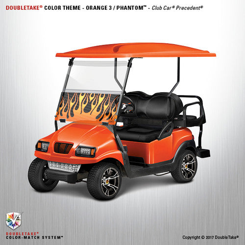 Doubletake Precedent Complete Orange Golf Cart Refurbish Kit Phantom Body