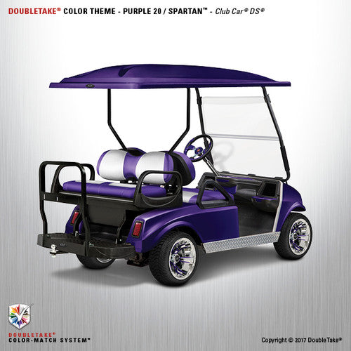 Doubletake complete EZ-GO TXT Golf Cart Refurbish Kit in Purple