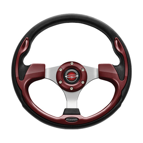 Doubletake Pilot Steering Wheel - Burgundy