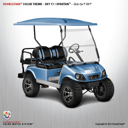 Doubletake complete Spartan Golf Cart Refurbish Kit in Sky