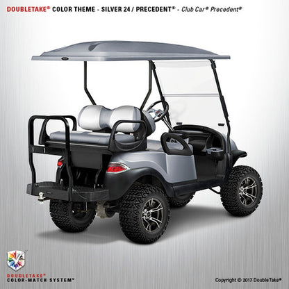 Doubletake Complete Golf Cart refurbish package for the Club Car Precedent in Silver