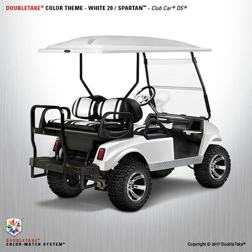 Doubletake complete EZ-GO TXT Golf Cart Refurbish Kit in White