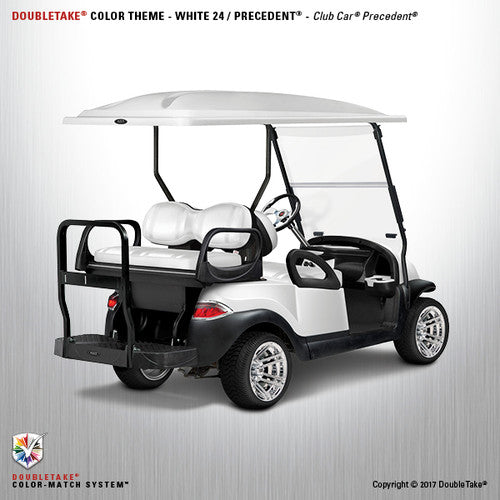 Doubletake Complete Golf Cart refurbish package for the Club Car Precedent in White