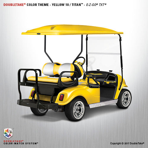 Doubletake complete EZ-GO TXT Golf Cart Refurbish Kit in Yellow