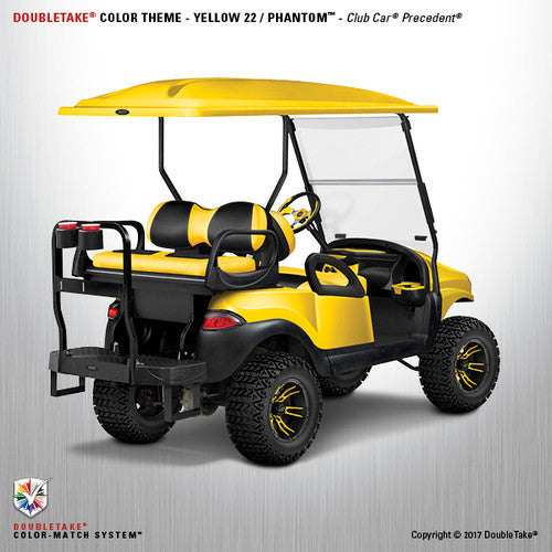 Doubletake Precedent Complete Yellow Golf Cart Refurbish Kit Phantom Body