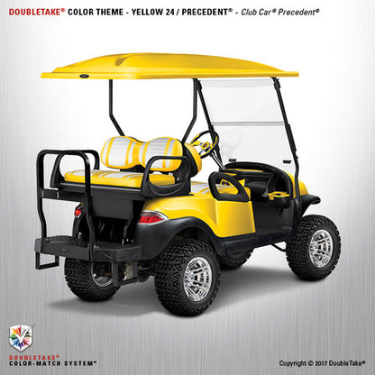 Doubletake Complete Golf Cart refurbish package for the Club Car Precedent in Yellow