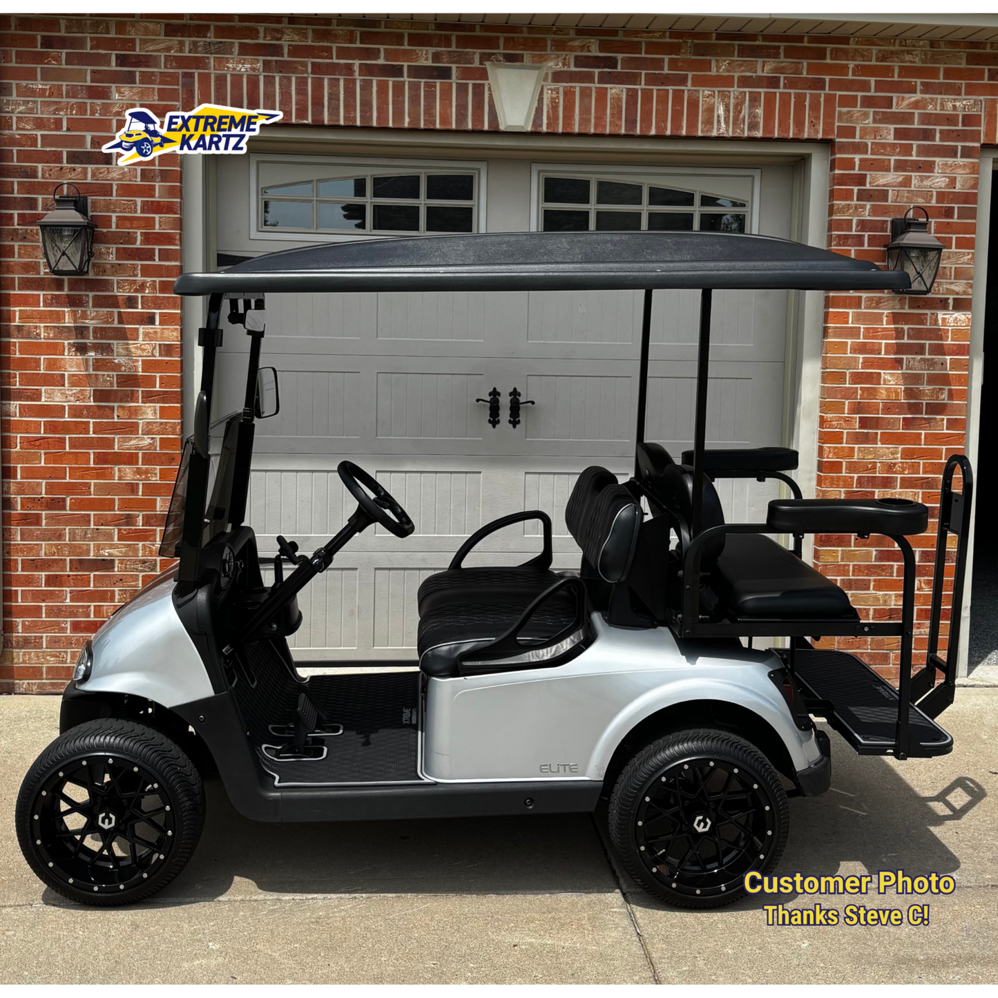 DoubleTake 80" Extended Roof Top – Black / E-Z-Go RXV 08+