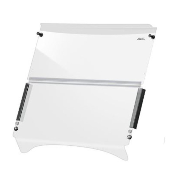 DOT Approved / AS4 Windshield with Magnetic-Catch, Clear, E-Z-GO TXT Factory 2014+ by DoubleTake