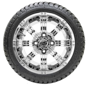 12 GTW Tempest Chrome Wheels with 18 Mamba Street Tires  Set of 4