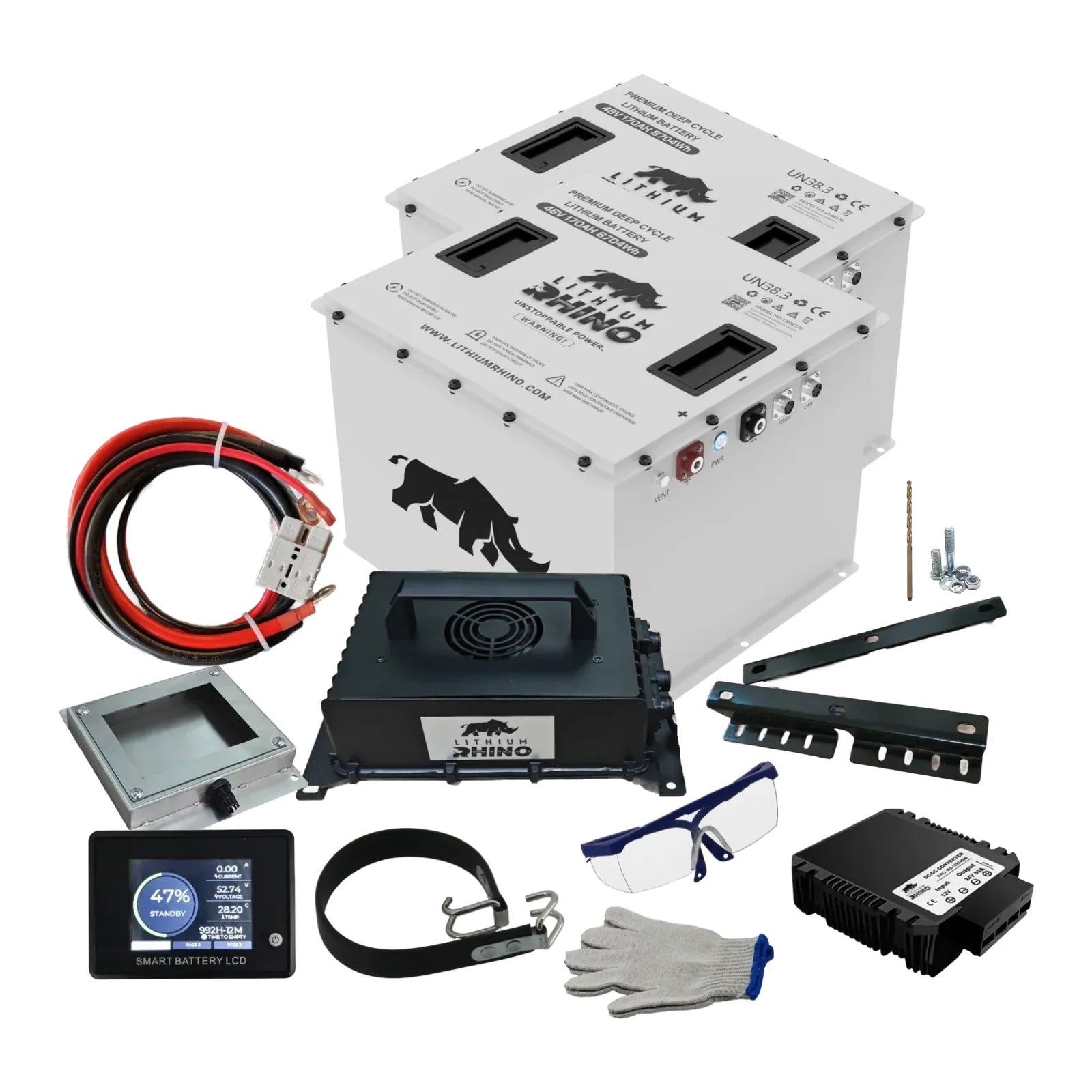 Polaris Ranger Lithium Rhino Bundles - Choose your Setup & Battery