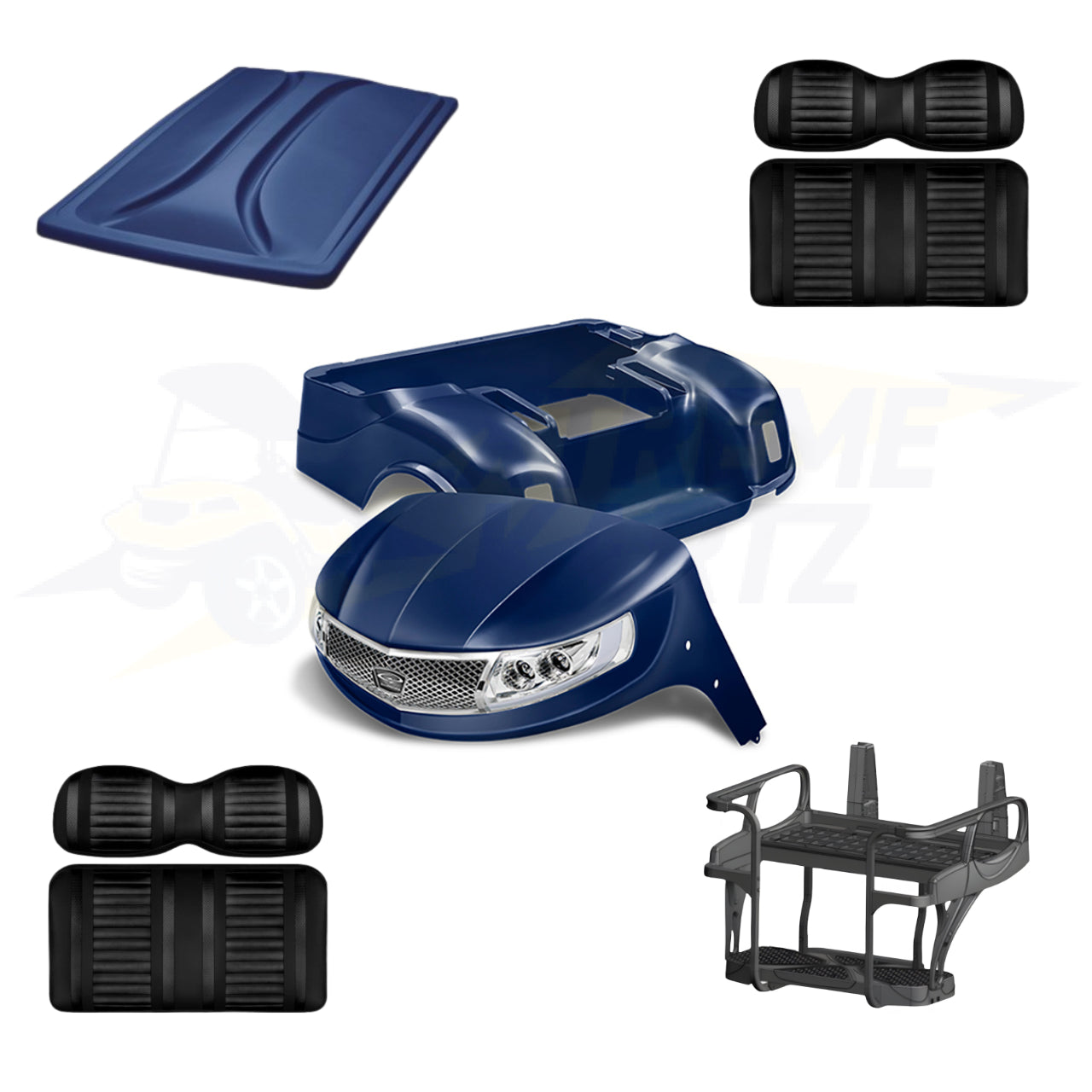 EZGO TXT Phoenix 5pc Upgrade Kit - Navy – Extreme Kartz
