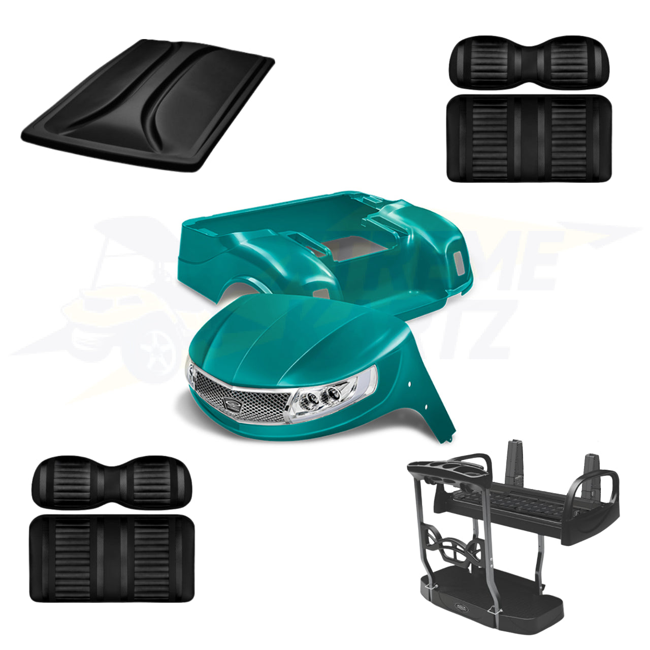 EZGO TXT Phoenix 5pc Upgrade Kit - Teal – Extreme Kartz