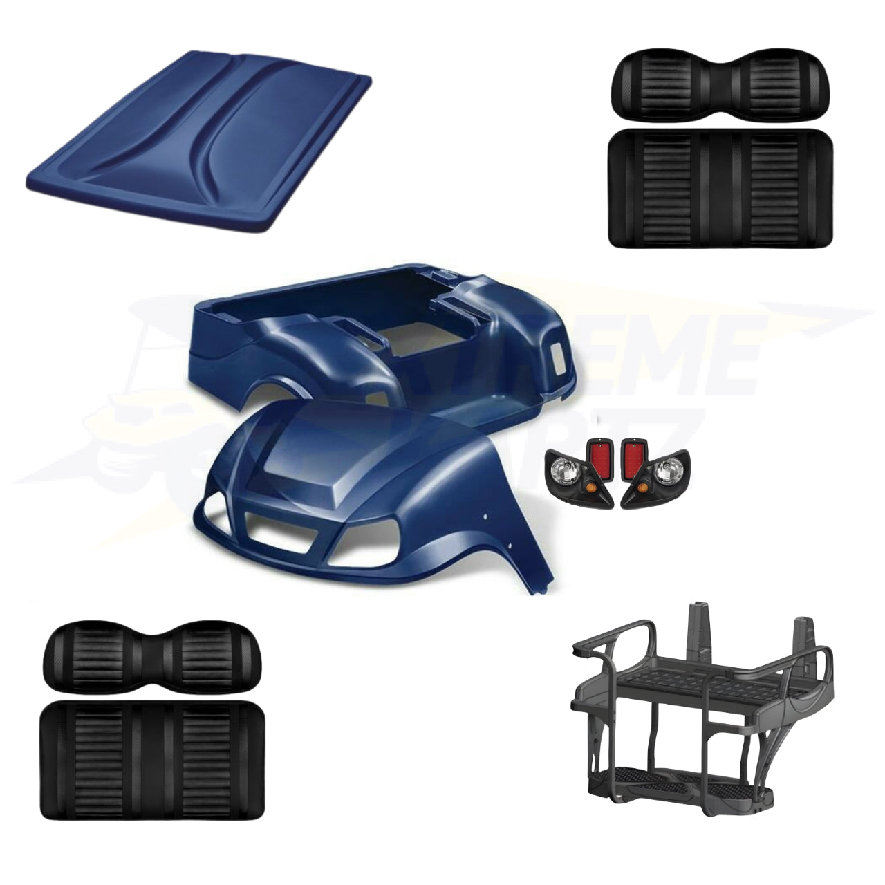 EZGO TXT Titan 5pc Upgrade Kit - Navy – Extreme Kartz