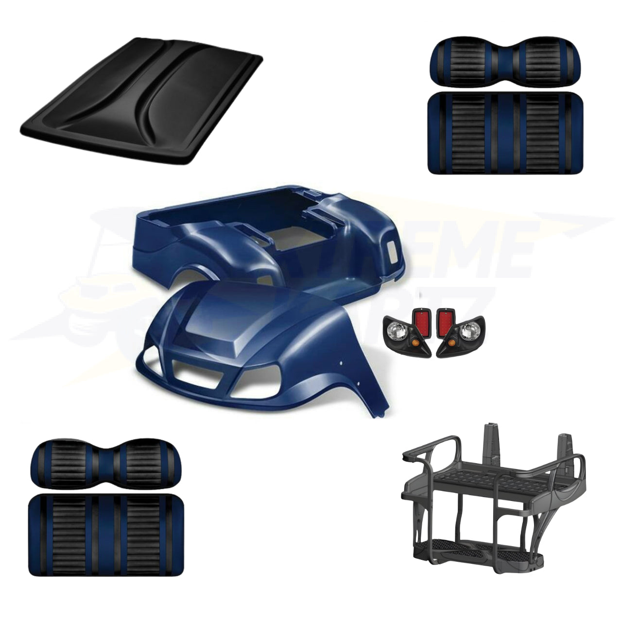 EZGO TXT Titan 5pc Upgrade Kit - Navy – Extreme Kartz