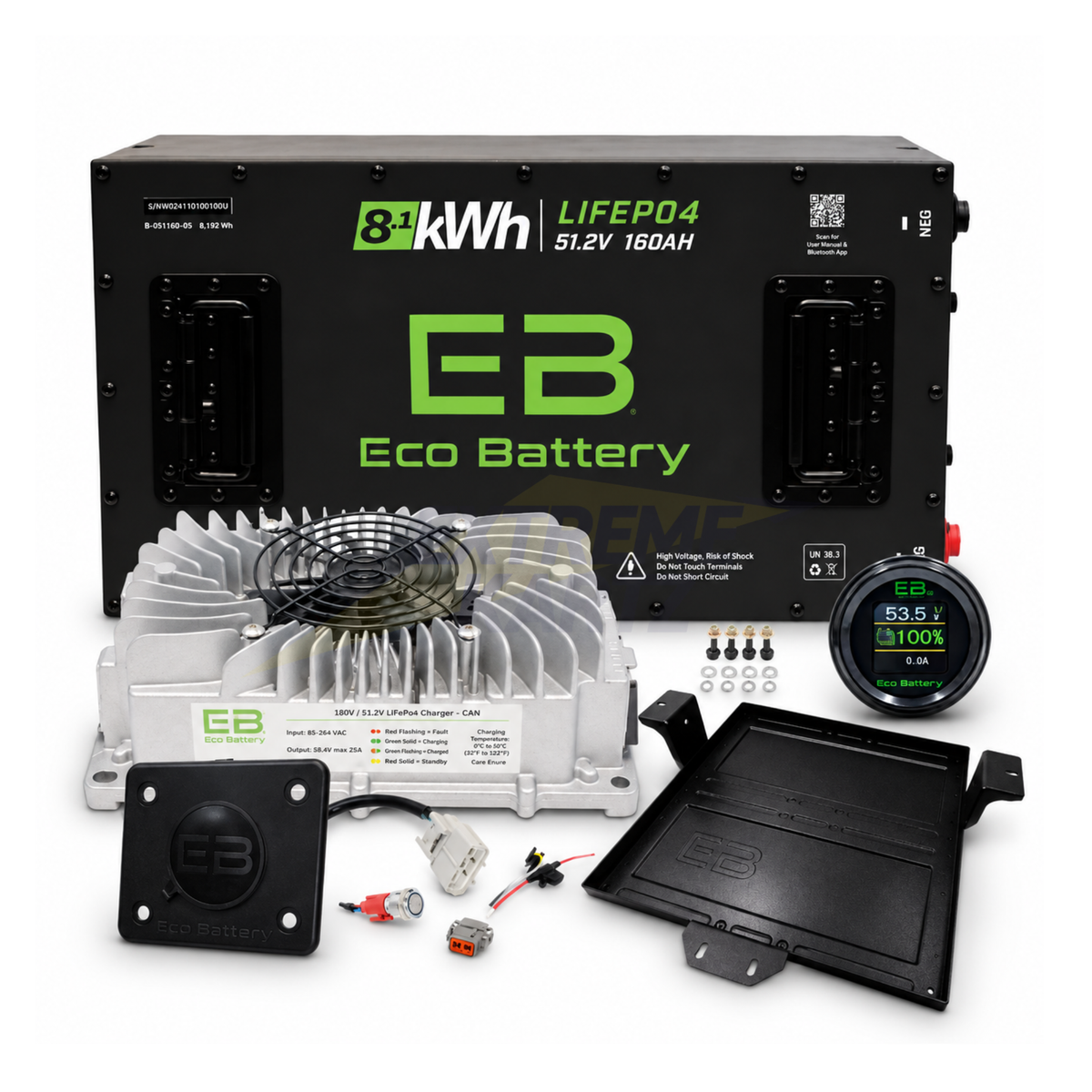 Eco Battery 48v 160ah Lithium Bundle Kit - Select your Cart