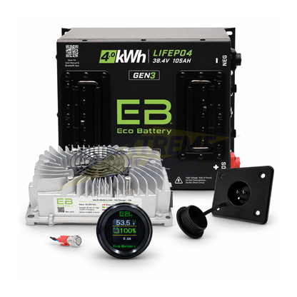 Eco Battery 36V 105Ah Lithium Bundle — Club Car DS, EZGO TXT & Yamaha G-Series