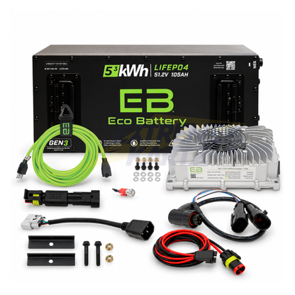Eco Battery 48V 105Ah Skinny Bundle - Select your Cart