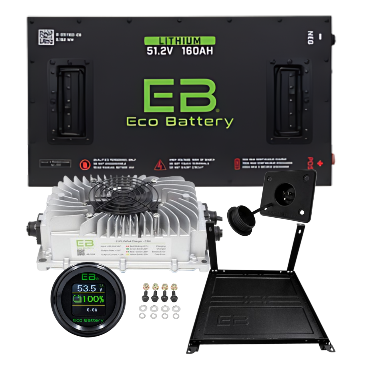 Eco Battery 48V 160AH Lithium Bundle Kit